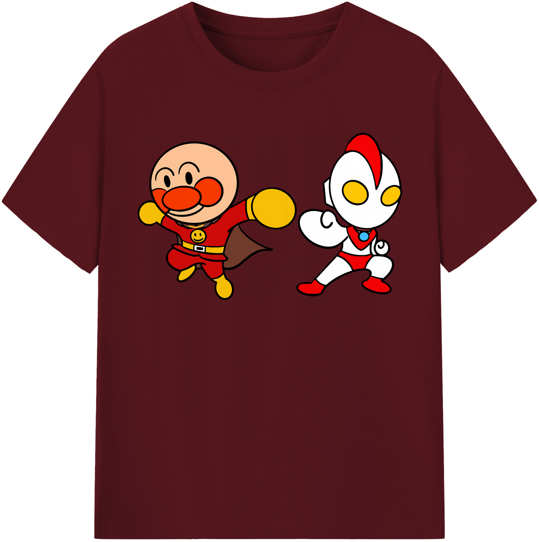 （画像用） アンパンマン Anpanman 綿100％半袖Tシャツ（フロントプリント）